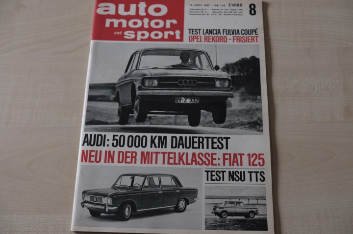Deckblatt Auto Motor und Sport (08/1967)